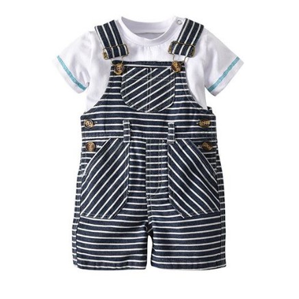 OVERALL + HAT STRIPE