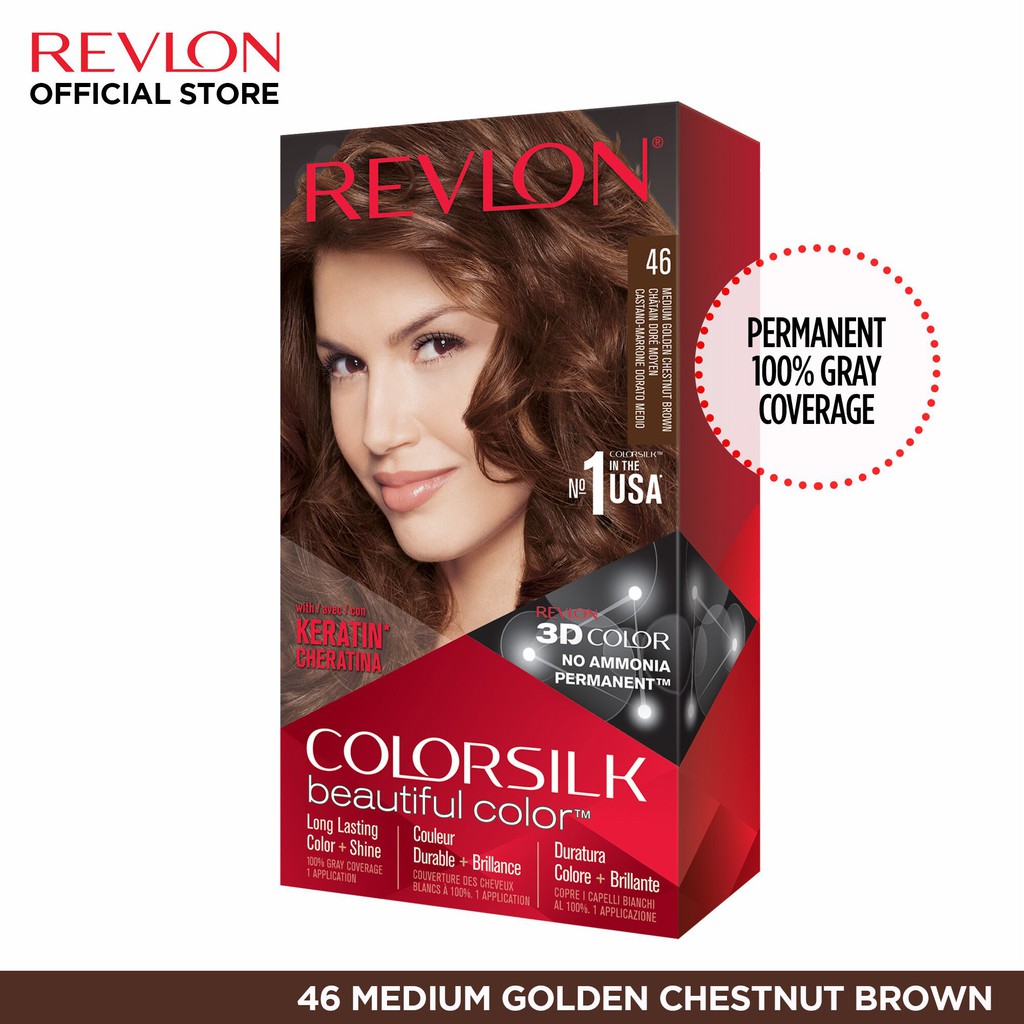  Revlon  Colorsilk  Hair Color Cat  Rambut  Medium Golden 