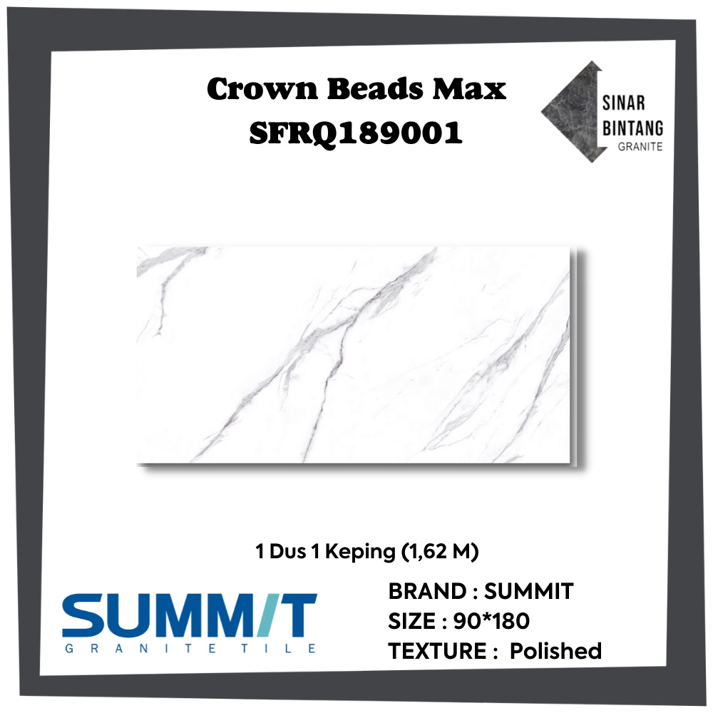 Granit 90 X 180 | Granit Lantai Crown Beads Max SFRQ189001 SUMMIT