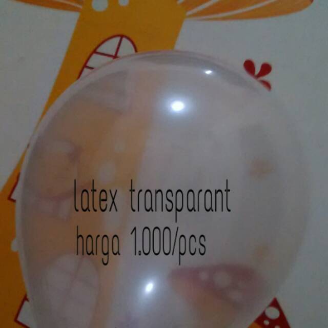  Balon  Latex Transparan harga  10 biji Shopee Indonesia 