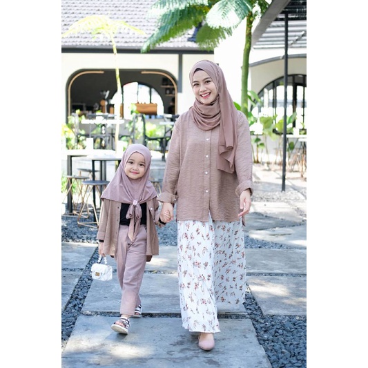 Afsheenastore Saira Kemeja Couple By Almahyrakids