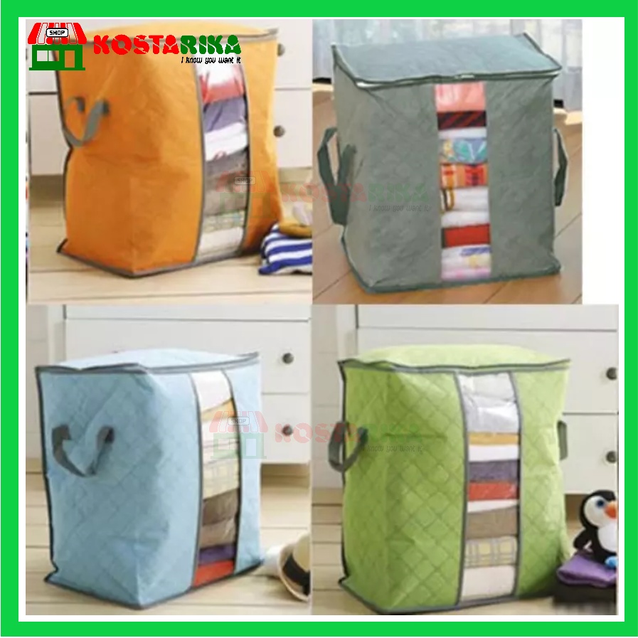 Storage Bag berdiri Box Tempat Penyimpanan Pakaian selimut bed cover Termurah