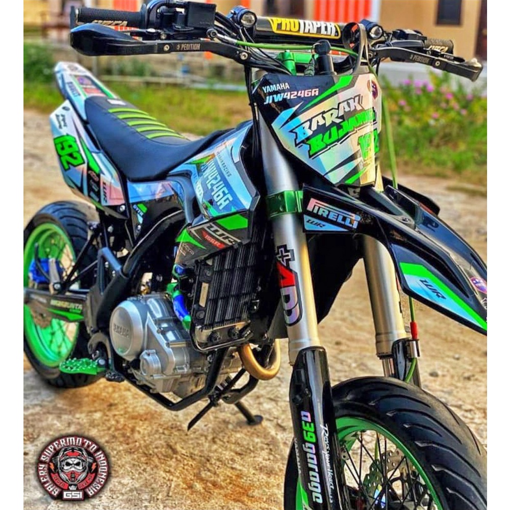 Decal Stiker Motor DTRACKER 150 SE NEW SUPERMOTO Full Body Sticker Custom Variasi MotorTrail