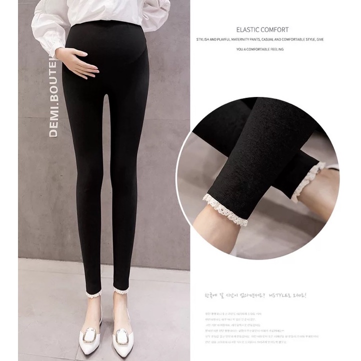 celana legging Premium Katun Ibu Hamil 8019