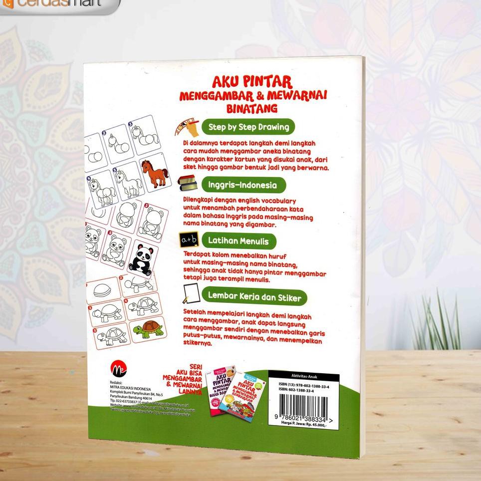 Q 335 Buku Seri Anak Aku Pintar Menggambar Mewarnai Binatang