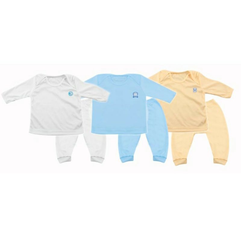 Velvet Junior Setelan Baju Panjang Bayi + Calana Panjang NEWBORN 0-3 Bulan Anti Alergi SNI