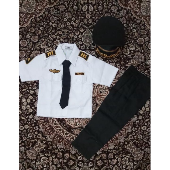 Setelan baju pilot anak / baju profesi anak / anak laki laki