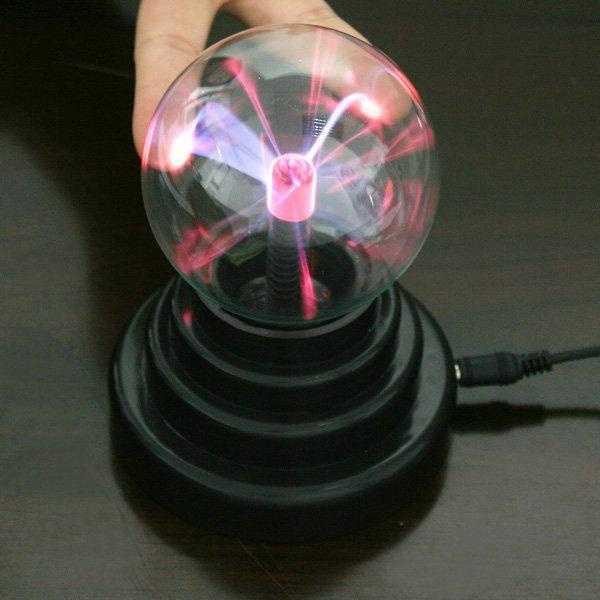 Pajangan Lampu Bola Kristal Plasma Light Sphere - ZC211700 - Black