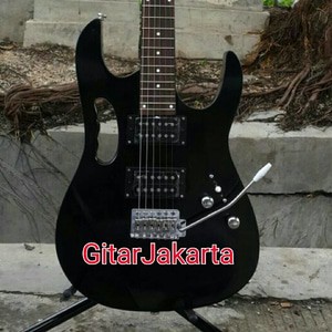 Gitar Elektrik Merk Ibanez PGM Black And White Bonus Tas dan Pick