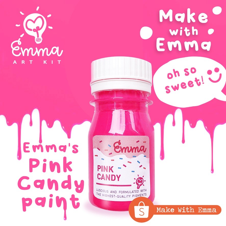 

HOT PINK Pink Candy Special Acrylic Paint 80mL by Emma Art Kit