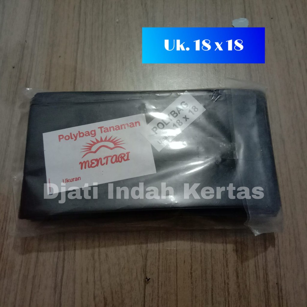 MURAH !!! I POLYBAG TANAMAN POT SEMAI UKURAN ( 18 X 18 ) KEMASAN 250gram