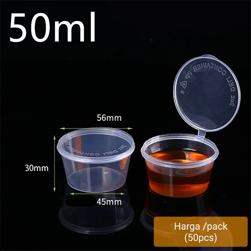 

CUP PLASTIK 50ML / SAOS / SAMBAL (FR)