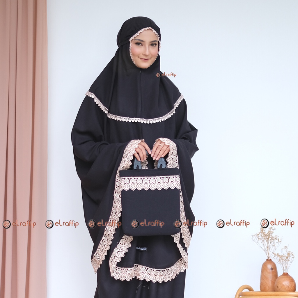 Mukena Dewasa 2 in 1 Katun Renda ShazfaaSeries