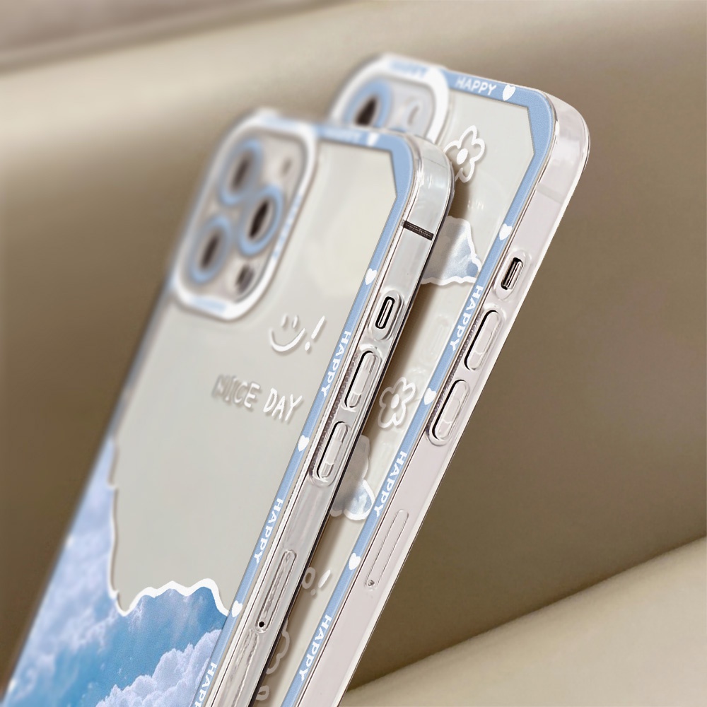 Soft Case Silikon TPU Transparan Motif Kartun Angel Eyes Untuk iPhone 13 12 11 Pro MAX XS MAX XR X 7 8 Plus SE 2020