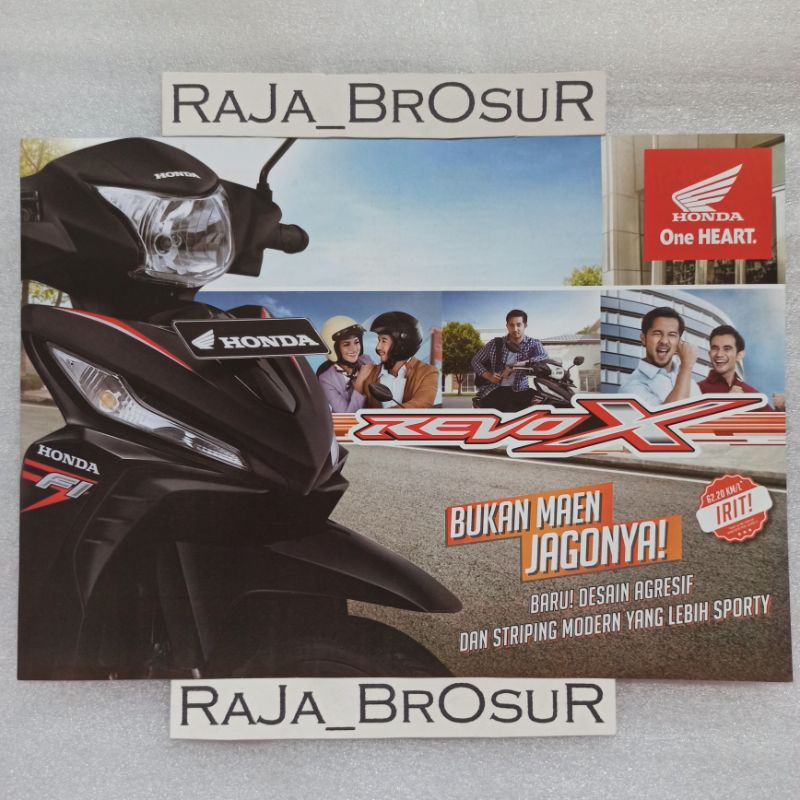 Poster brosur Honda Revo X