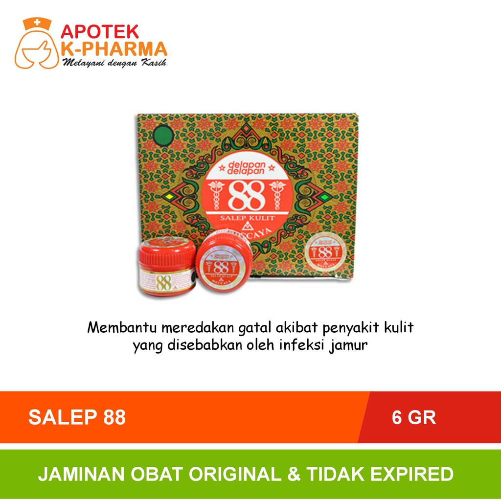 Salep Kulit 88 Isi 6gr Obat Original Meccaya
