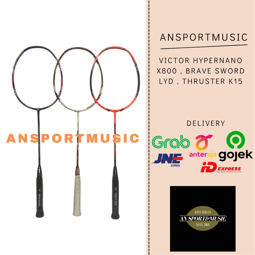 Raket Badminton Victor Thruster K15 ( Free Tas )