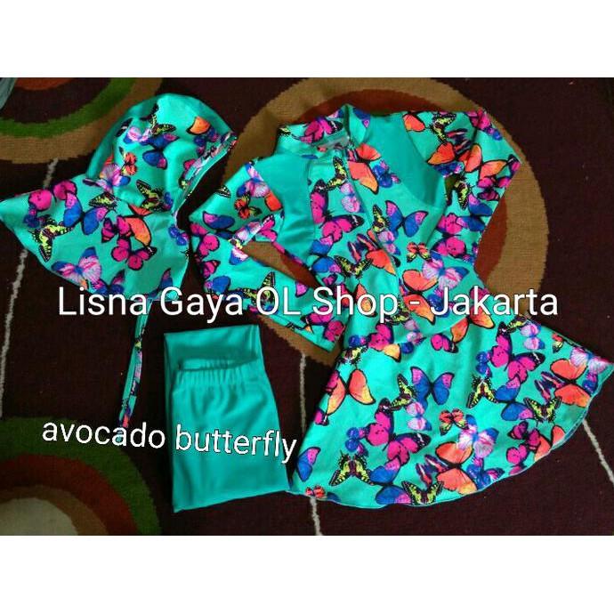 Baju Renang Muslim Anak Terusan/ Baju Renang Muslim Anak