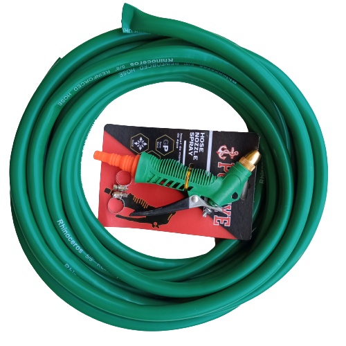 TIFAKA - Semprotan Selang Warna Air Dop Hijau 5/8 1 Mm 10 Meter - Semprotan Air Cuci Motor Mobil