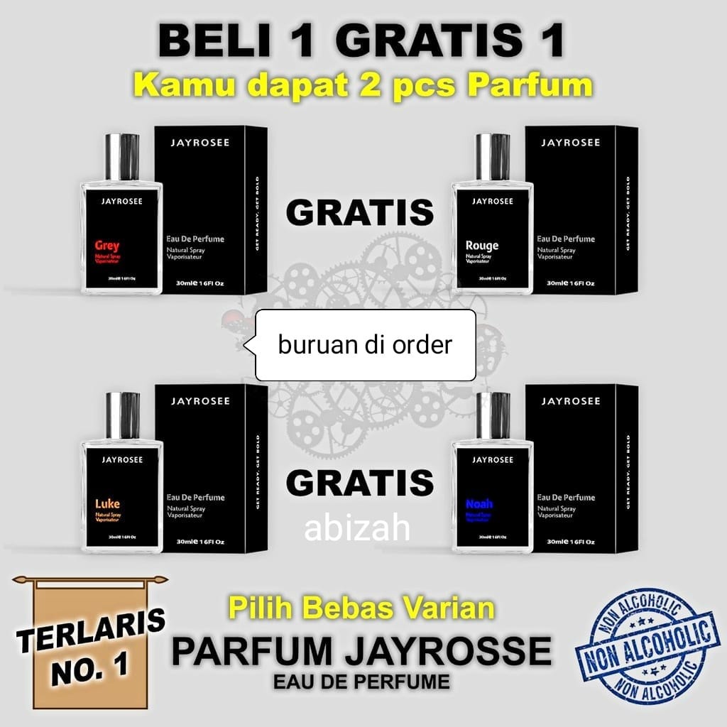 COD BELI 1 GRATIS 1 PARFUM JAYROSEE | parfum viral tahan lama