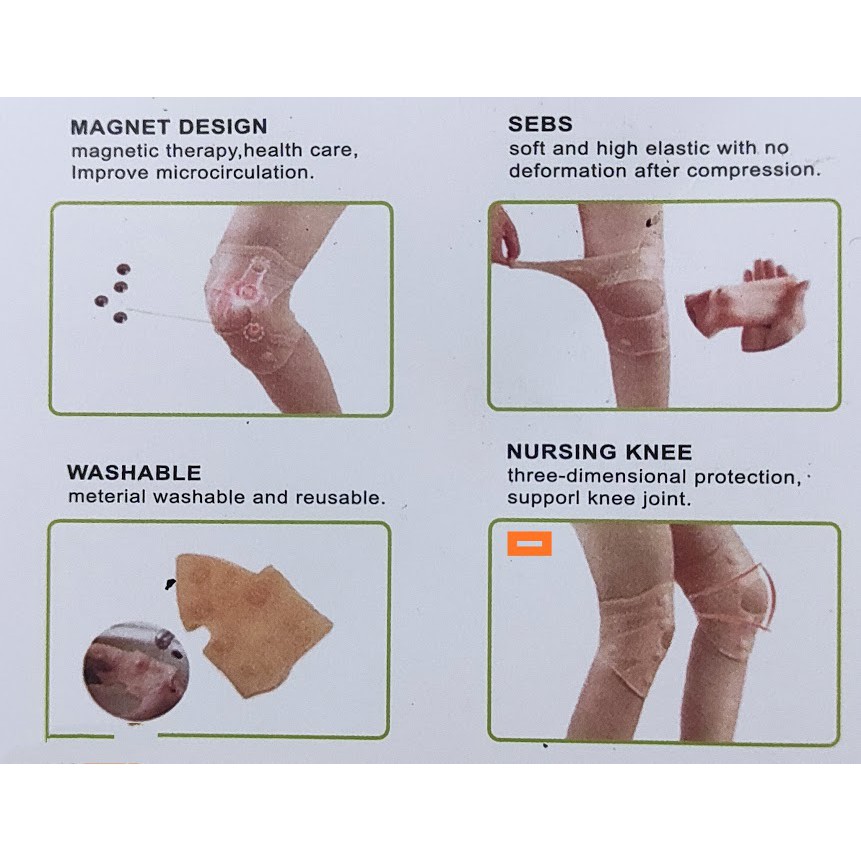 Magnetic support knee pad/Silikon magnet terapi pelindung lutut/knee pad magnetic