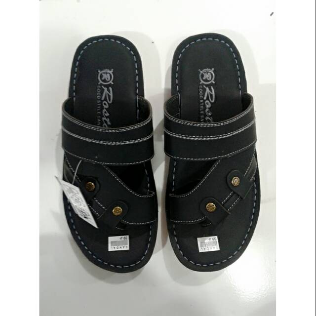 Sandal Pria Rosta Hitam DIJAMIN AWET jepit jempol