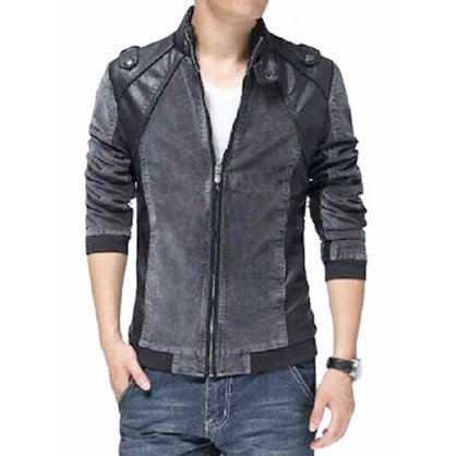 BEST SELLER Jaket Pria Kombinasi Jeans/Levis Dan Semi Kulit JF04