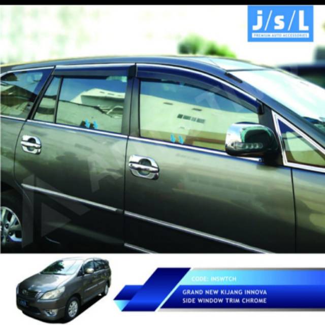 List kaca samping Innova chrome/ side window trim chrome jsl