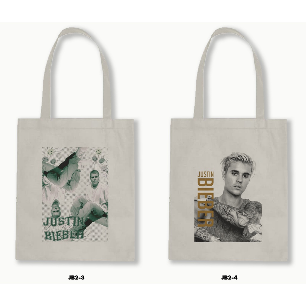 TOTE BAG BLACU - JUSTIN BIEBER 02