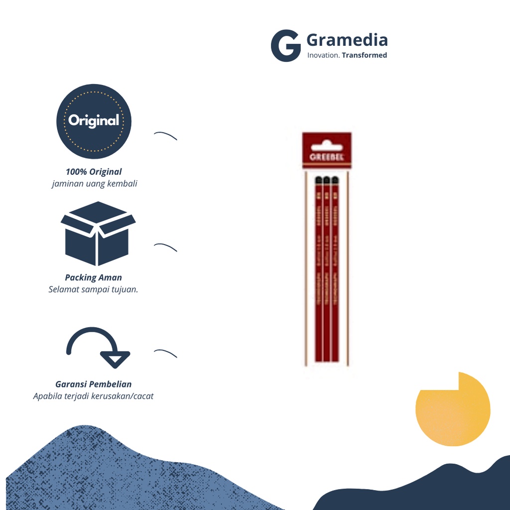 

Gramedia cikupa - GREEBEL 7019 PENCIL 2B (3 PCS/SET)