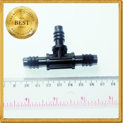 Nepple Nepel Tee 12 Mm Hidroponik Adaptor Abt Penyambung Selang 12mm