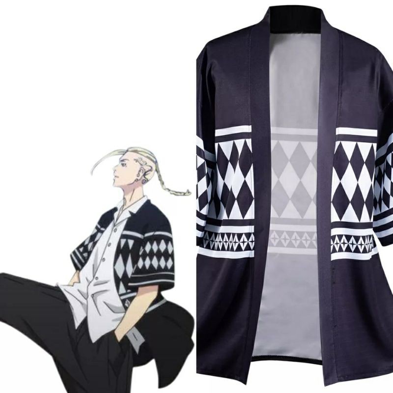 TOKYO REVENGGERS COSPLAY DRAKEN TOKYO MANJI GANG ANIME BLAZER CARDIGAN KIMONO