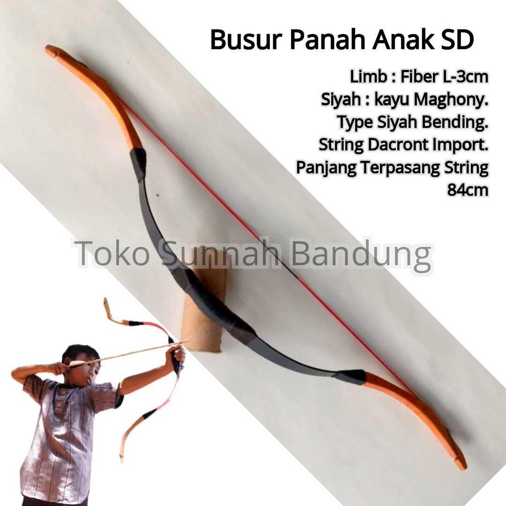 Paket SULTHAN TurkisyBow busur warna warni anak SD Standard Lomba