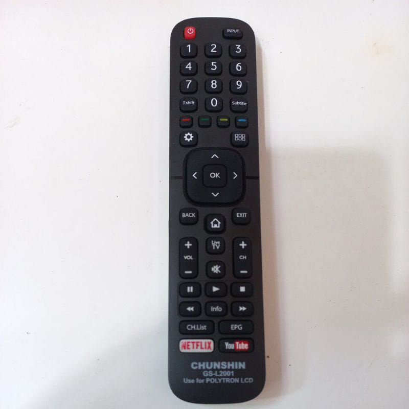 REMOTE REMOT TV POLYTRON/HISENSE ANDROID TV LCD LED SMART TV 3D NETFLIX YOUTUBE