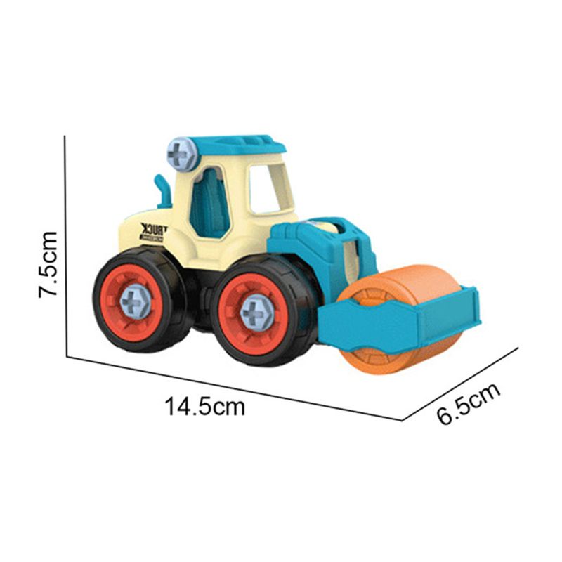 Mary 4biji Mainan Truck Konstruksi Mobil Teknik Build &amp; Take Apart