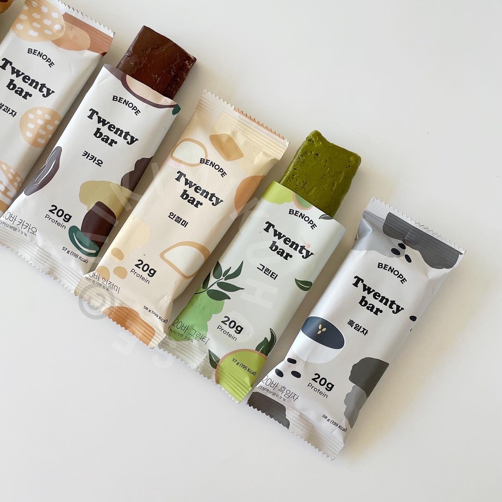 

KOREAN HEALTHY SNACK BENOPE TWENTY BAR PROTEIN DIET 12 PCS 6 FLAVORS CEMILAN SEHAT LOW CALORIES