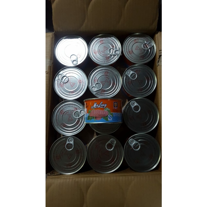 

sa2011aa Ma Ling Canned Pork Luncheon Meat/ Daging Babi Ma Ling Kaleng Xa20X1