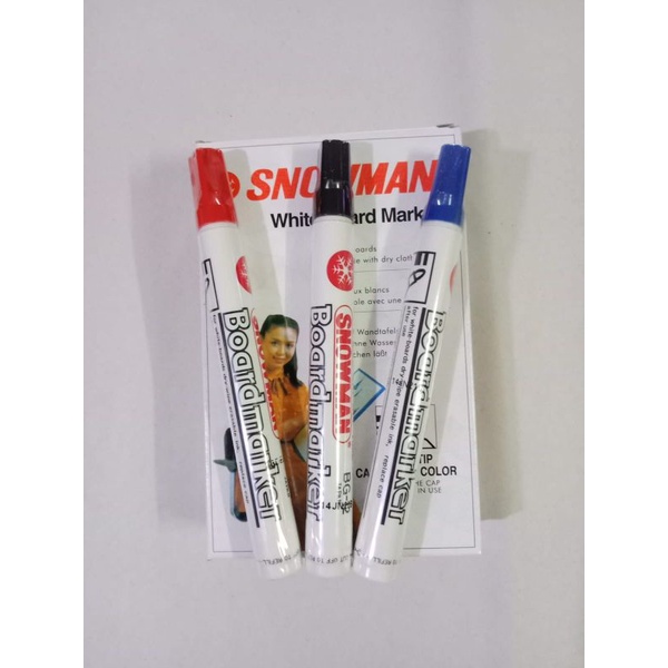 

Spidol Board Marker Hitam Snowman BG-12/Whiteboard Hitam Snowman BG-12