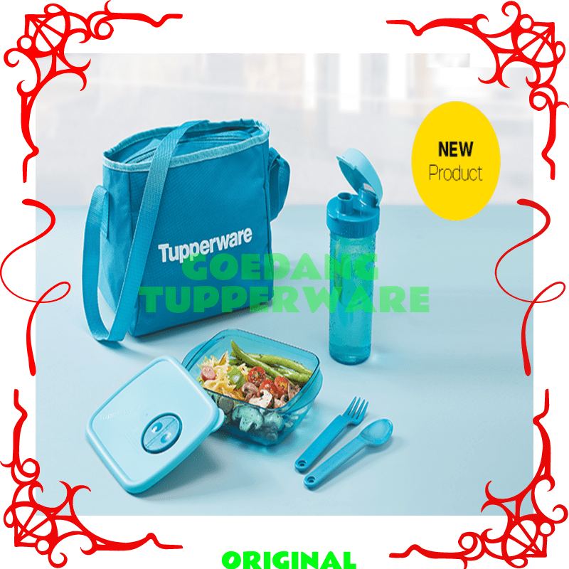 Lunch Box Tupperware Original-Set Tempat Makan Anak Dewasa Melamin