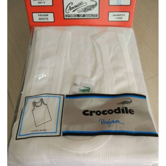Singlet pria Crocodile 801 | Kaos dalam pria | catton salur berkualitas
