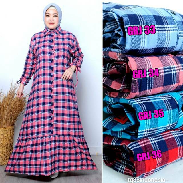 Gamis rempel/gamis flanel/gamis flanel jumbo/gamis serut/gamis jumbo/gamis rempel jumbo