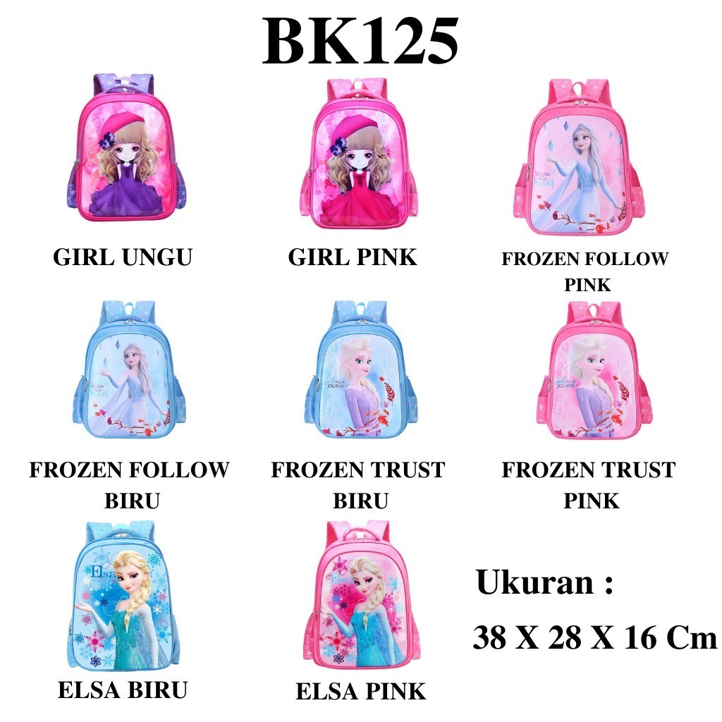 BK125 - TAS SEKOLAH TAS RANSEL ANAK TAS ANAK TAS SEKOLAH ANAK TAS RANSEL SEKOLAH