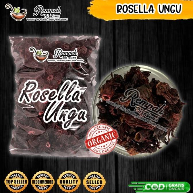 

[COD] ROSELLA UNGU 500 GRAM PREMIUM - BUNGA ROSELLA UNGU KERING [COD]
