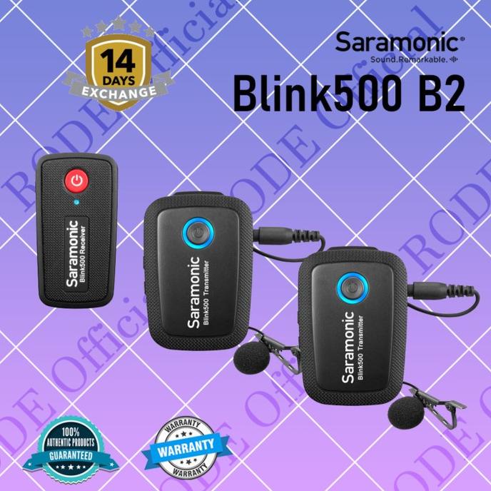 Saramonic Blink 500 B2 (Tx+Tx+Rx) Dual-Channel Wireless Microphone