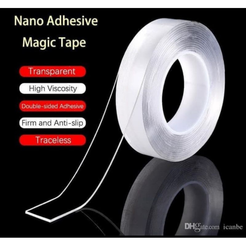 Double Tape Nano Gel Bening Tahan Air 3M x 30mm Super Kuat Bisa Cuci panjang 3 meter