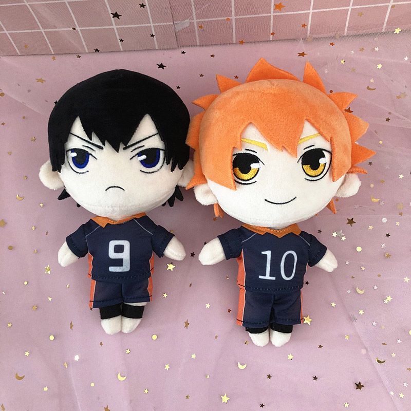 20cm Haikyuu!!! Boneka Shoyo Kageyama Nishinoya Tsukishima Tooru Bahan Plush Untuk Hadiah