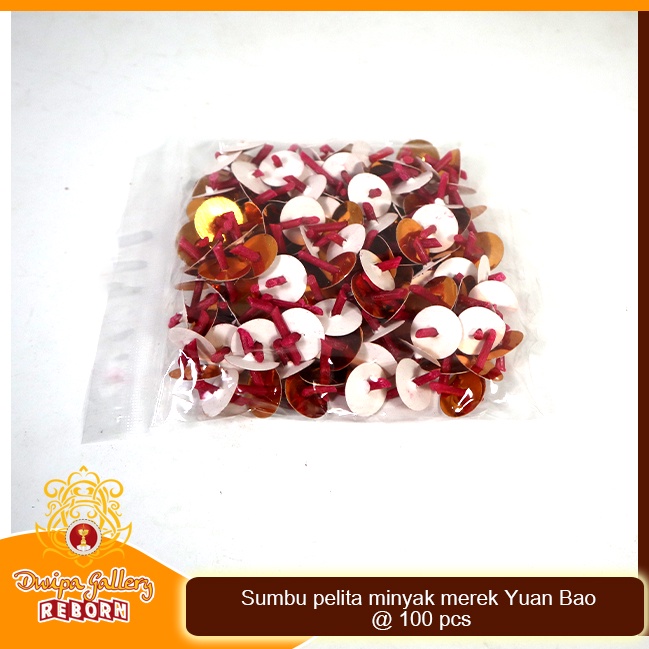 Sumbu pelita minyak merek Yuan Bao @ 100 pcs