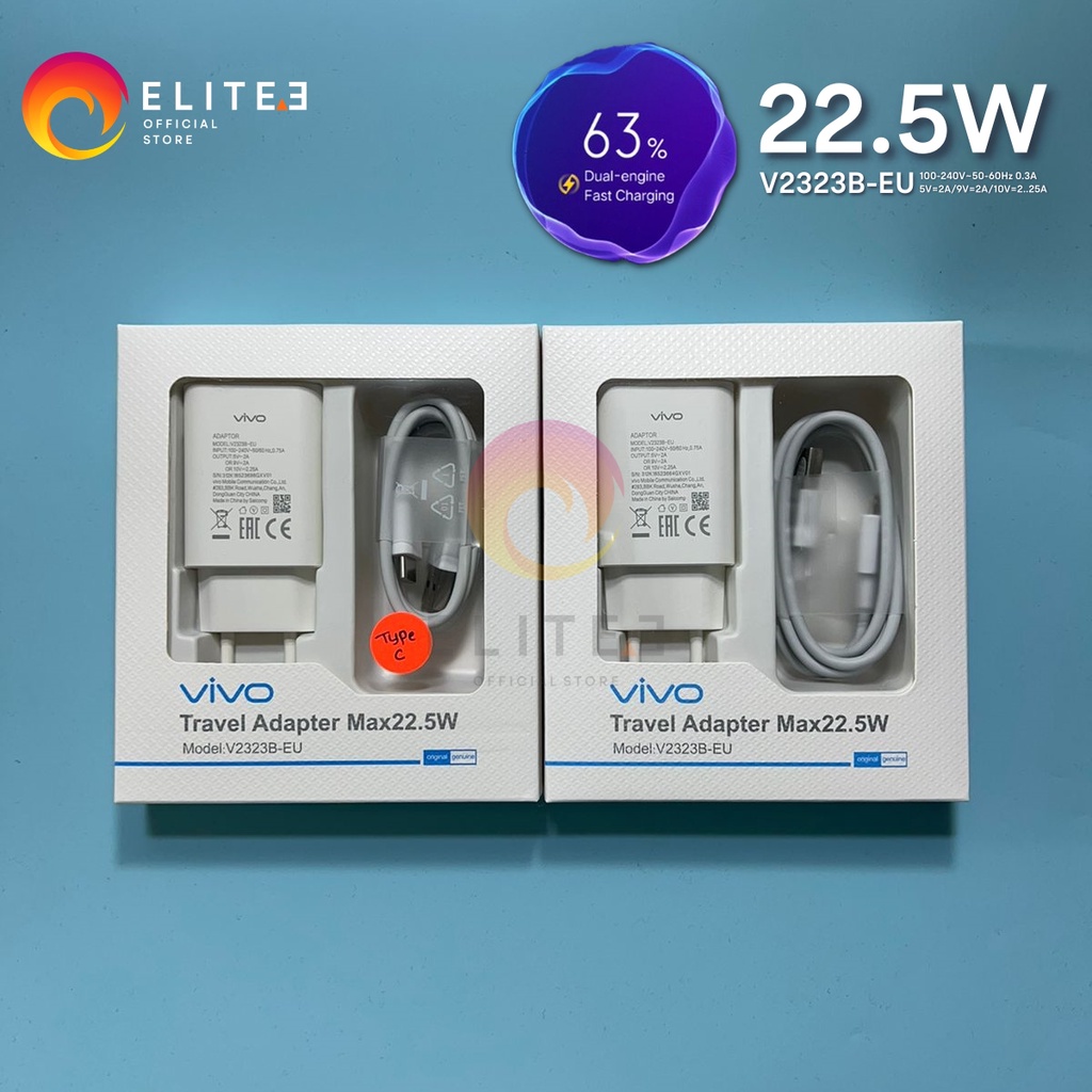 ELITEE CHARGER VIVO TYPE C ORIGINAL FAST CHARGING