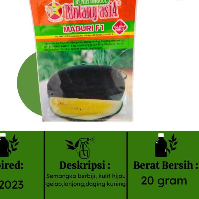 ✪BIG ⚡ALE✪ Bibit Semangka Maduri F1 termurah se indonesia