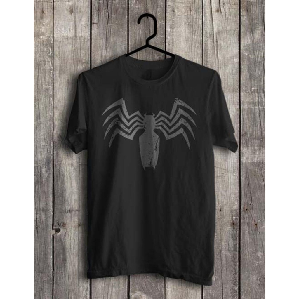 Kaos Venom Spiderman Superhero Marvel Komik Jadul Avengers Hitam